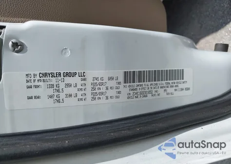 2014 Chrysler Town & Country Touring из США, поврежденный, VIN 2C4RC1BG5ER216552